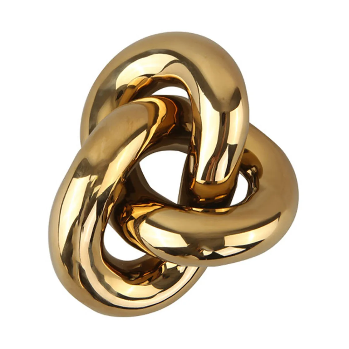 Decoração pequena Knot Table, Light Gold Cooee Design