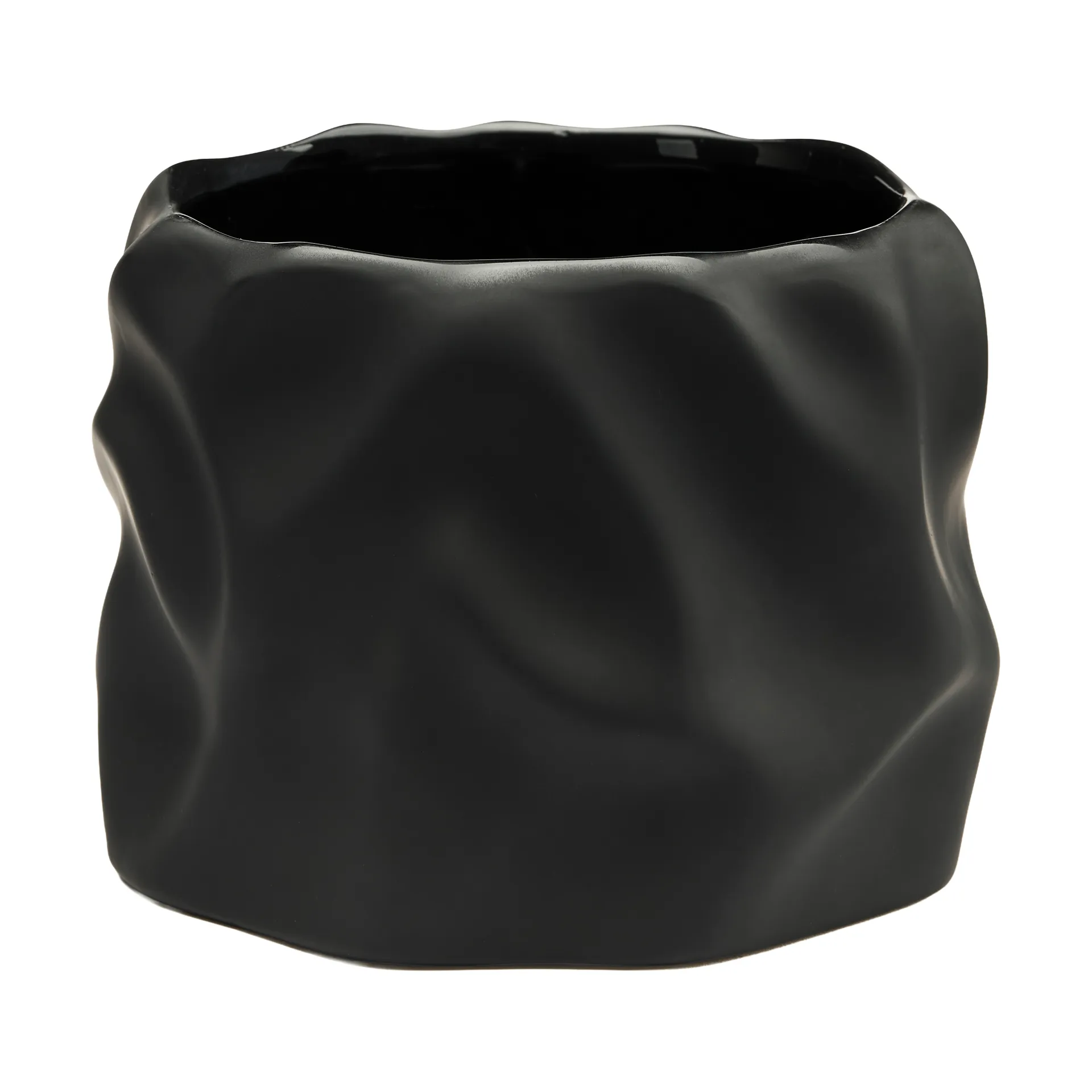 Drift desert vaso de flores, Black, pequeno Ø15 cm Cooee Design