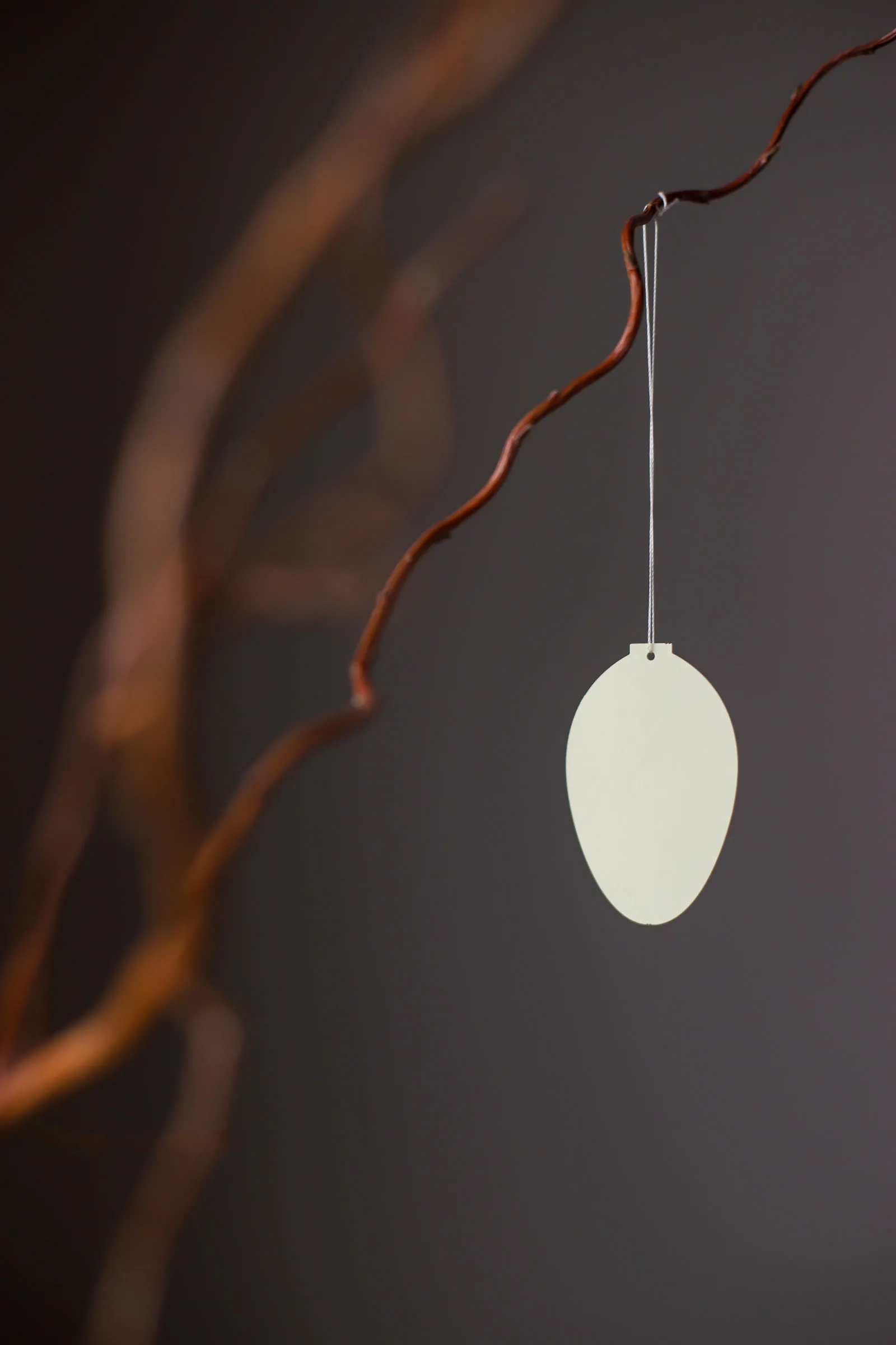 Easter Deco decoração de Páscoa em forma de ovo 4 unidade, Amarelo claro Cooee Design