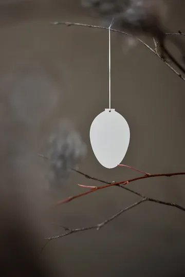 Easter Deco decoração de Páscoa em forma de ovo 4 unidade - White - Cooee Design