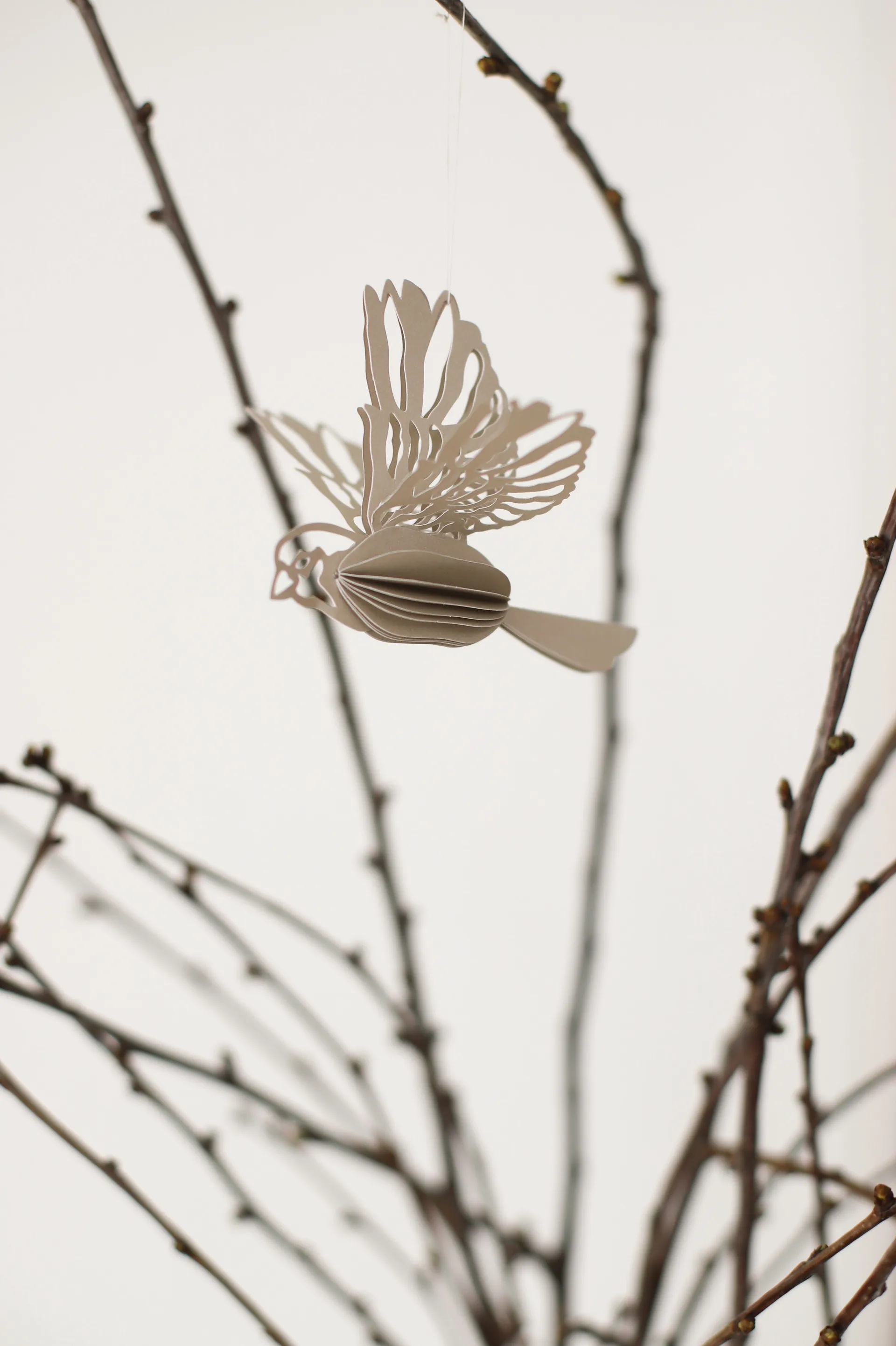 Enfeite de pássaro de papel 2 un., Areia Cooee Design
