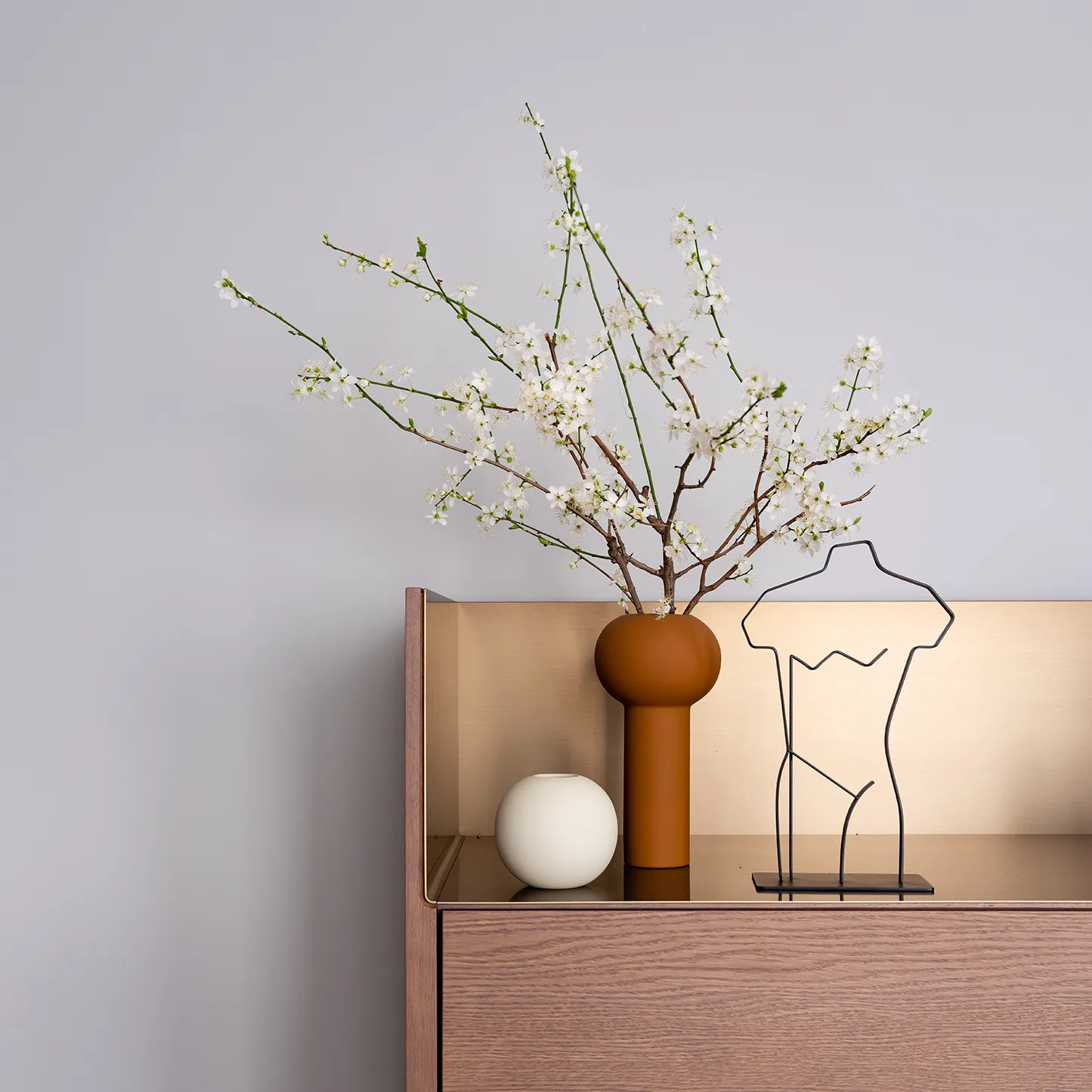 Escultura Boaz, preto Cooee Design