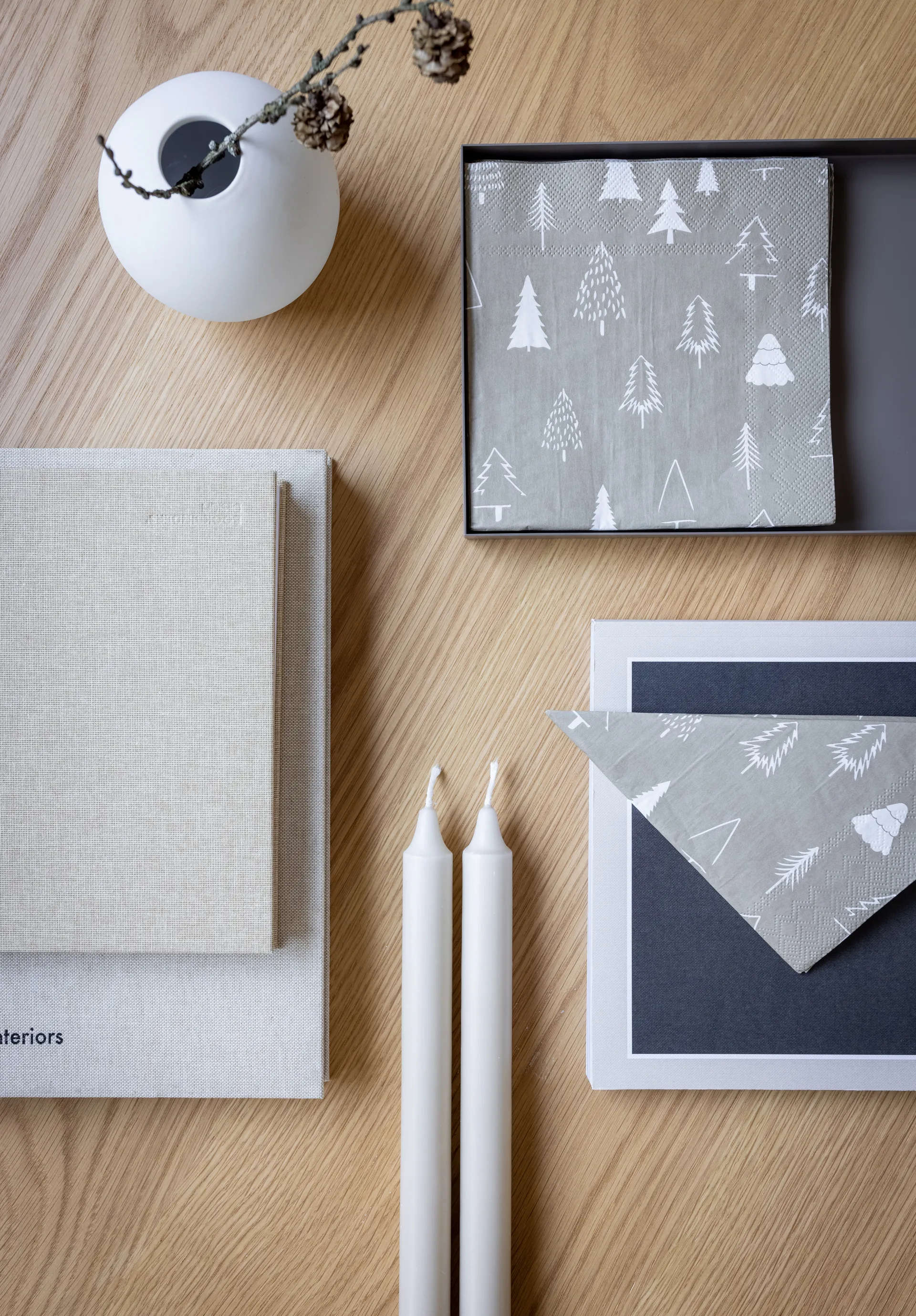 Guardanapo Alku 33x33 cm 20 un, branco-areia Cooee Design