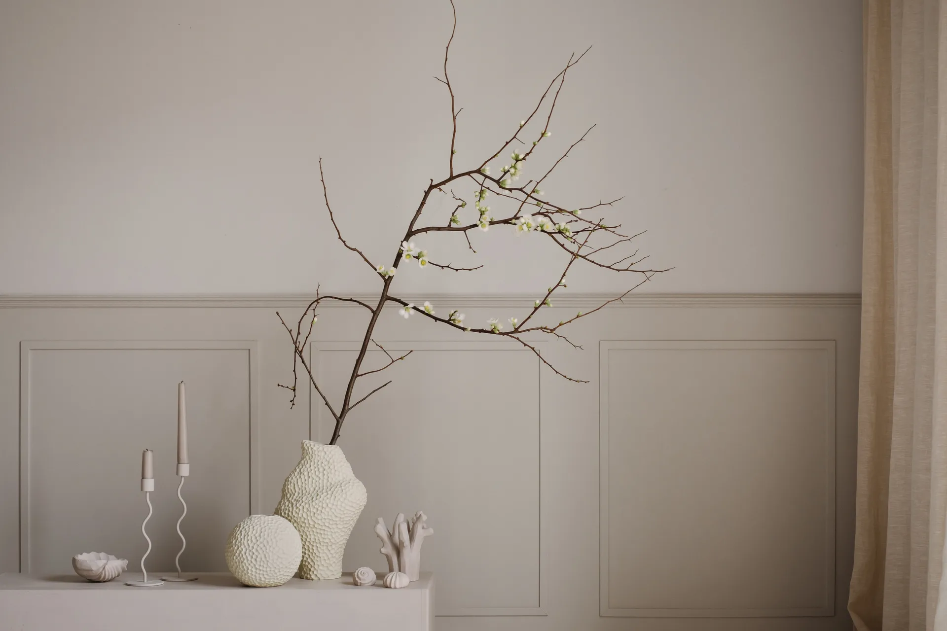 Kaia vaso 15 cm, Linnen Cooee Design