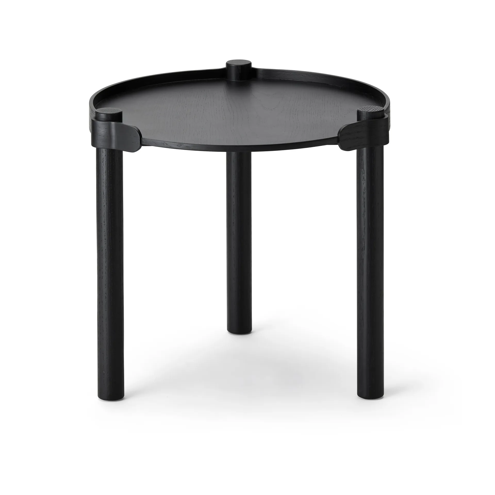 Mesa amadeirada Ø45 cm, Carvalho-preto manchado Cooee Design