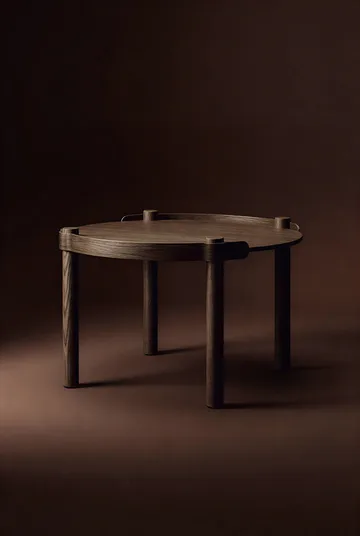 Mesa amadeirada Ø80 cm - Carvalho tingido escuro - Cooee Design