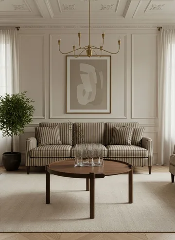 Mesa amadeirada Ø80 cm - Carvalho tingido escuro - Cooee Design