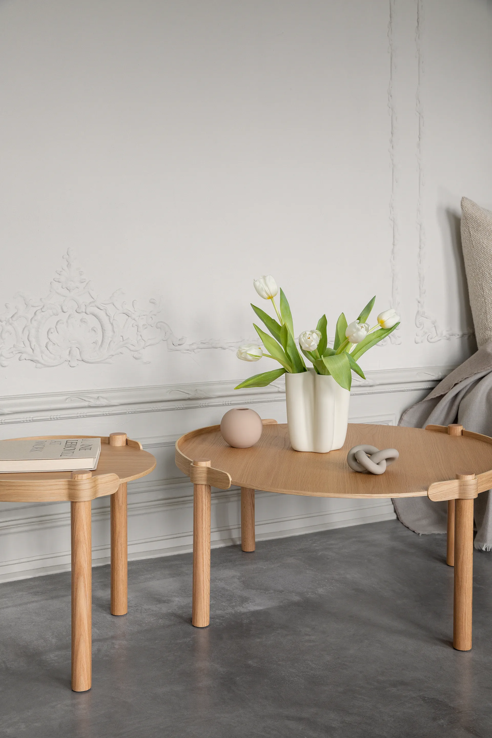 Mesa amadeirada Ø80 cm, Carvalho Cooee Design