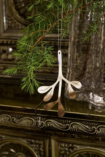 Mistletoe pendente de Natal 2-pack - Aço inoxidável, 12 cm - Cooee Design