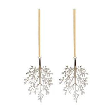 Mistletoe pendente de Natal 2-pack - Aço inoxidável, 20 cm - Cooee Design
