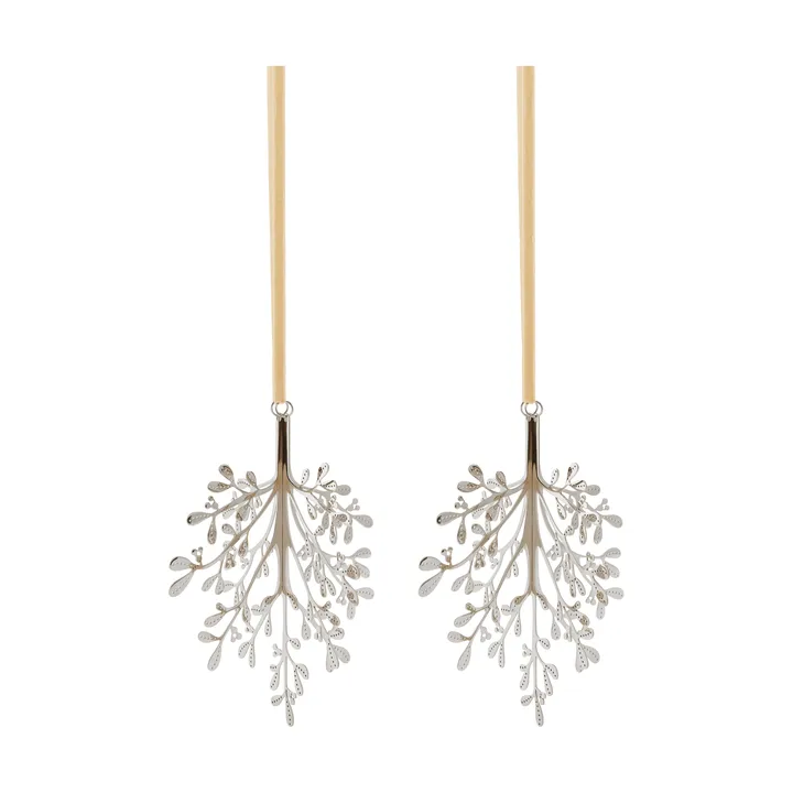 Mistletoe pendente de Natal 2-pack - Aço inoxidável, 20 cm - Cooee Design