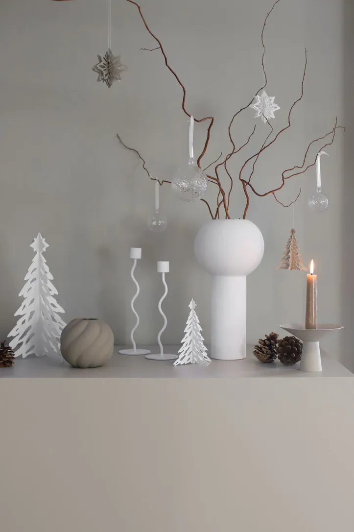 Pinetree árvore decorativa 20 cm, Branco Cooee Design