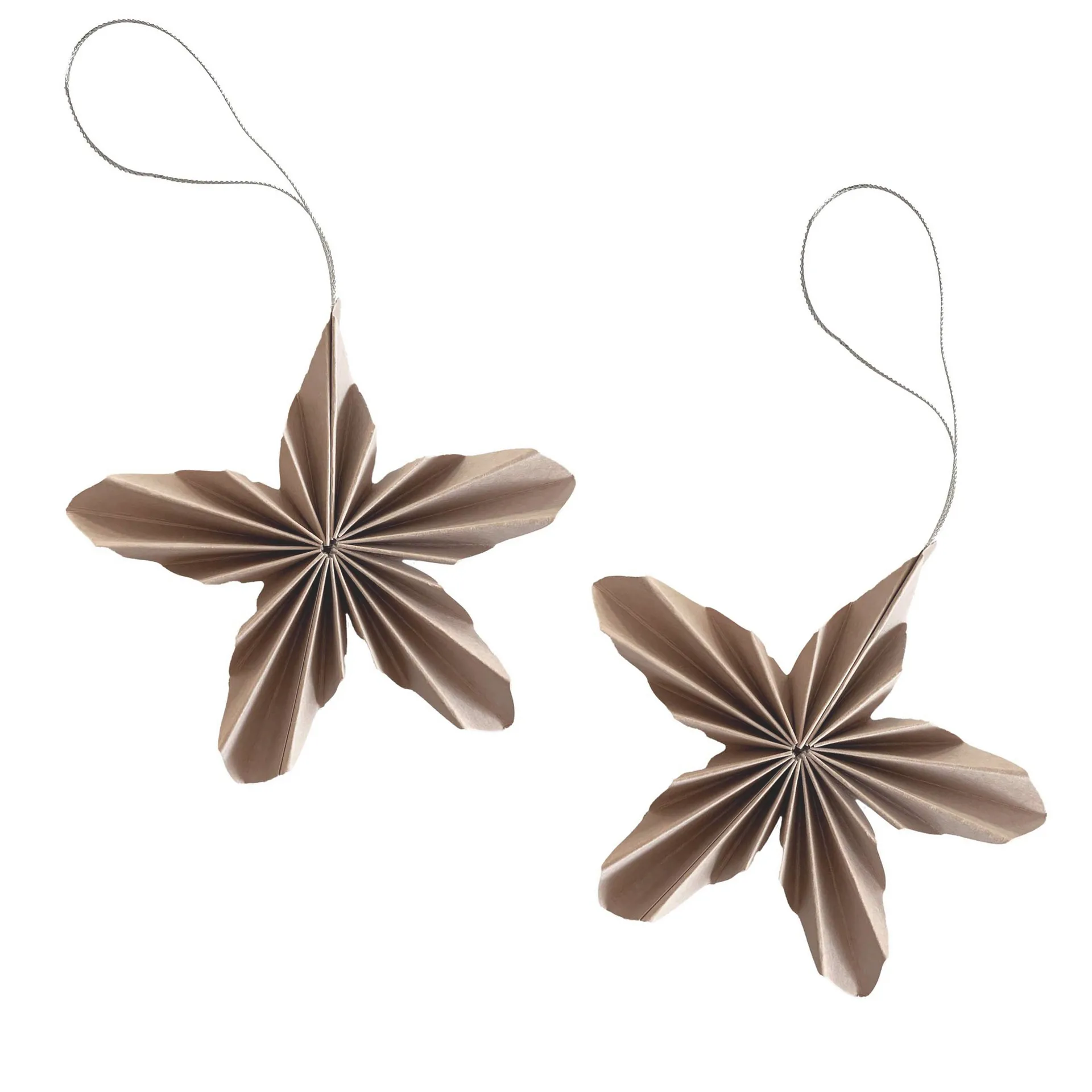 Pingente de Natal 2-pack Paper Stars, Pale pink Cooee Design