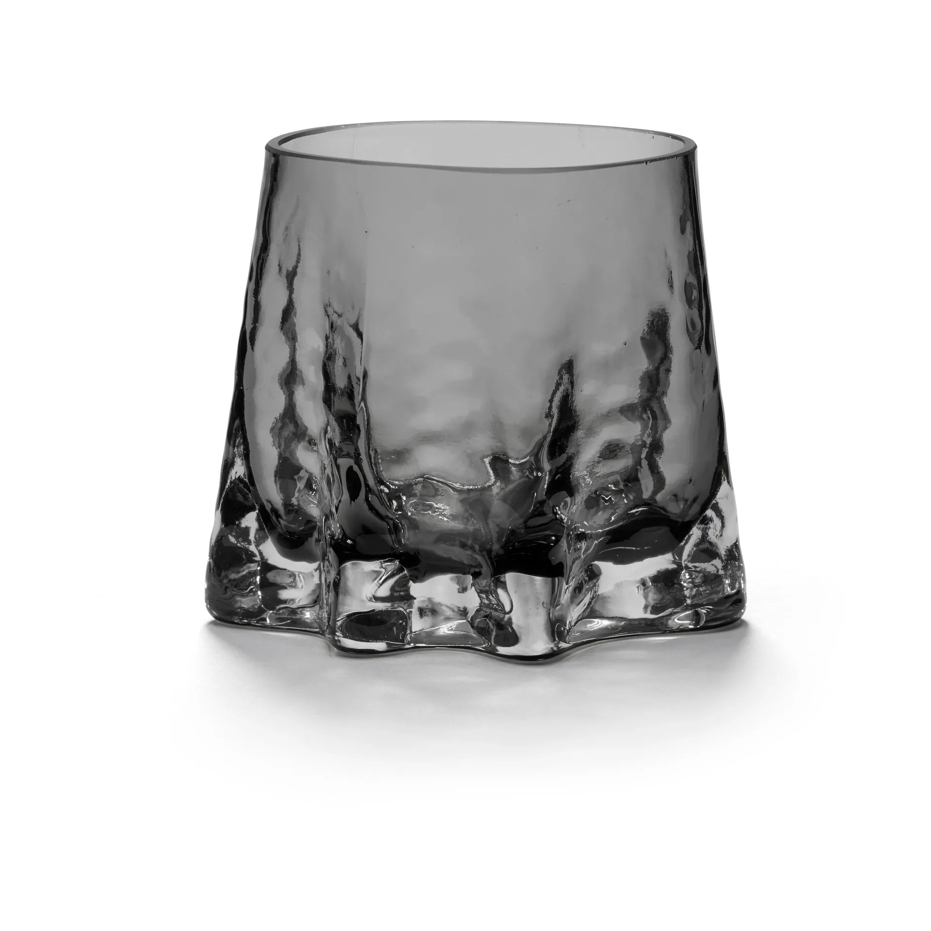 Porta-vela de vidro Ø11 cm, Fumaça Cooee Design