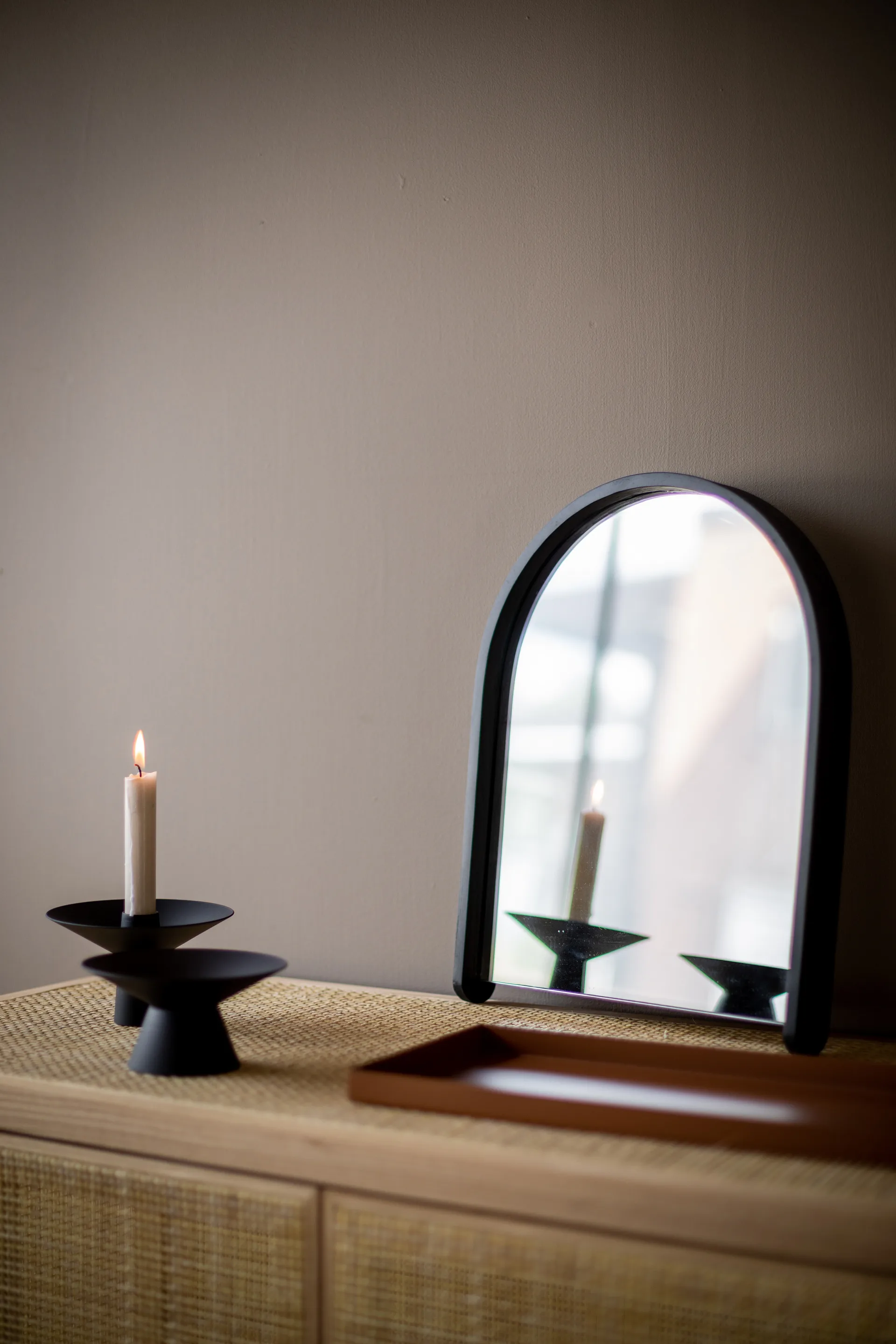 Porta velas Umanoff, Preto Cooee Design