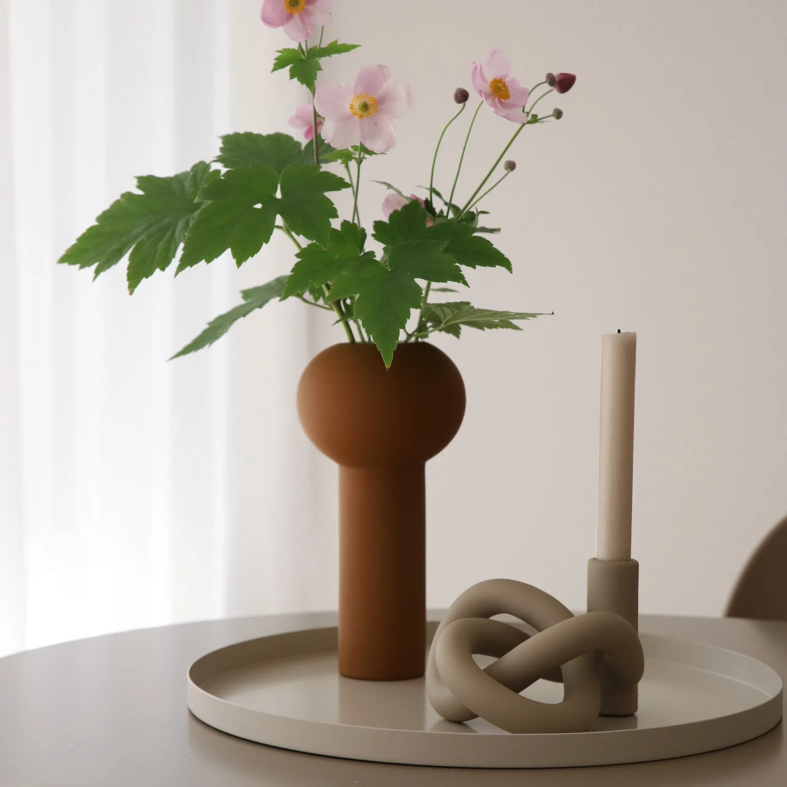 Suporte de uma vela Lykke, areia Cooee Design