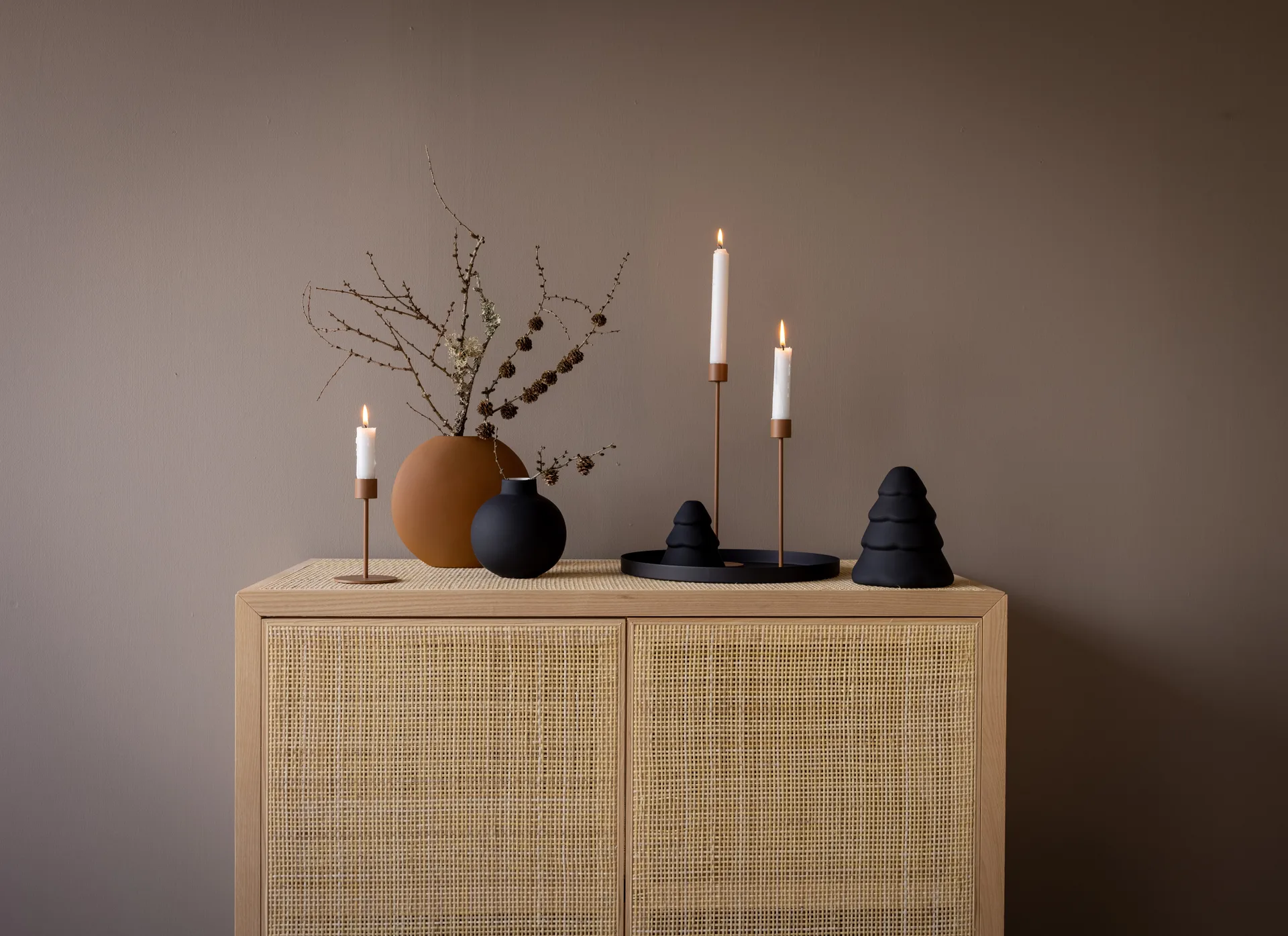 Suporte de velas Cooee 13 cm, Coconut Cooee Design