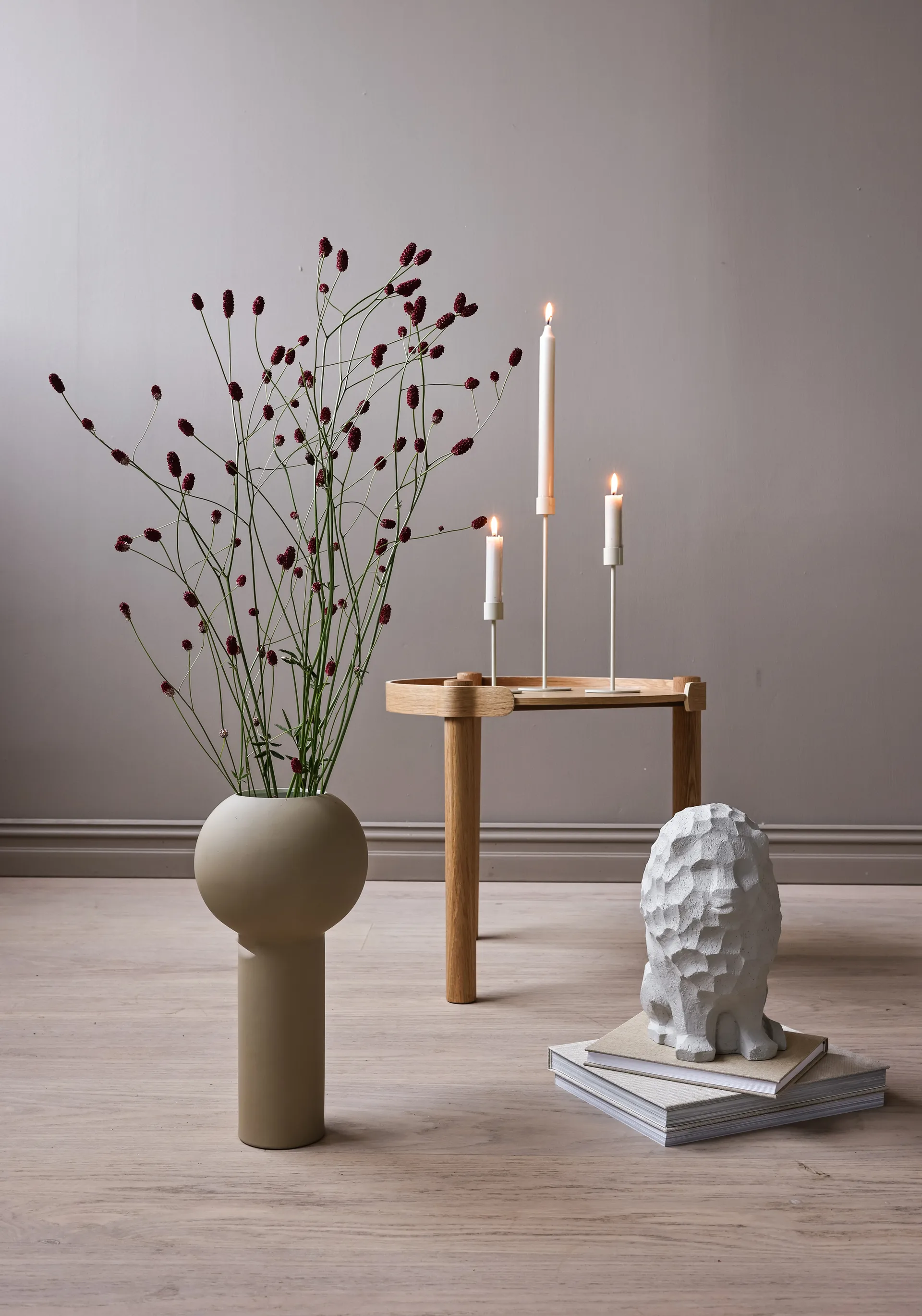 Suporte de velas Cooee 13 cm, Sand Cooee Design