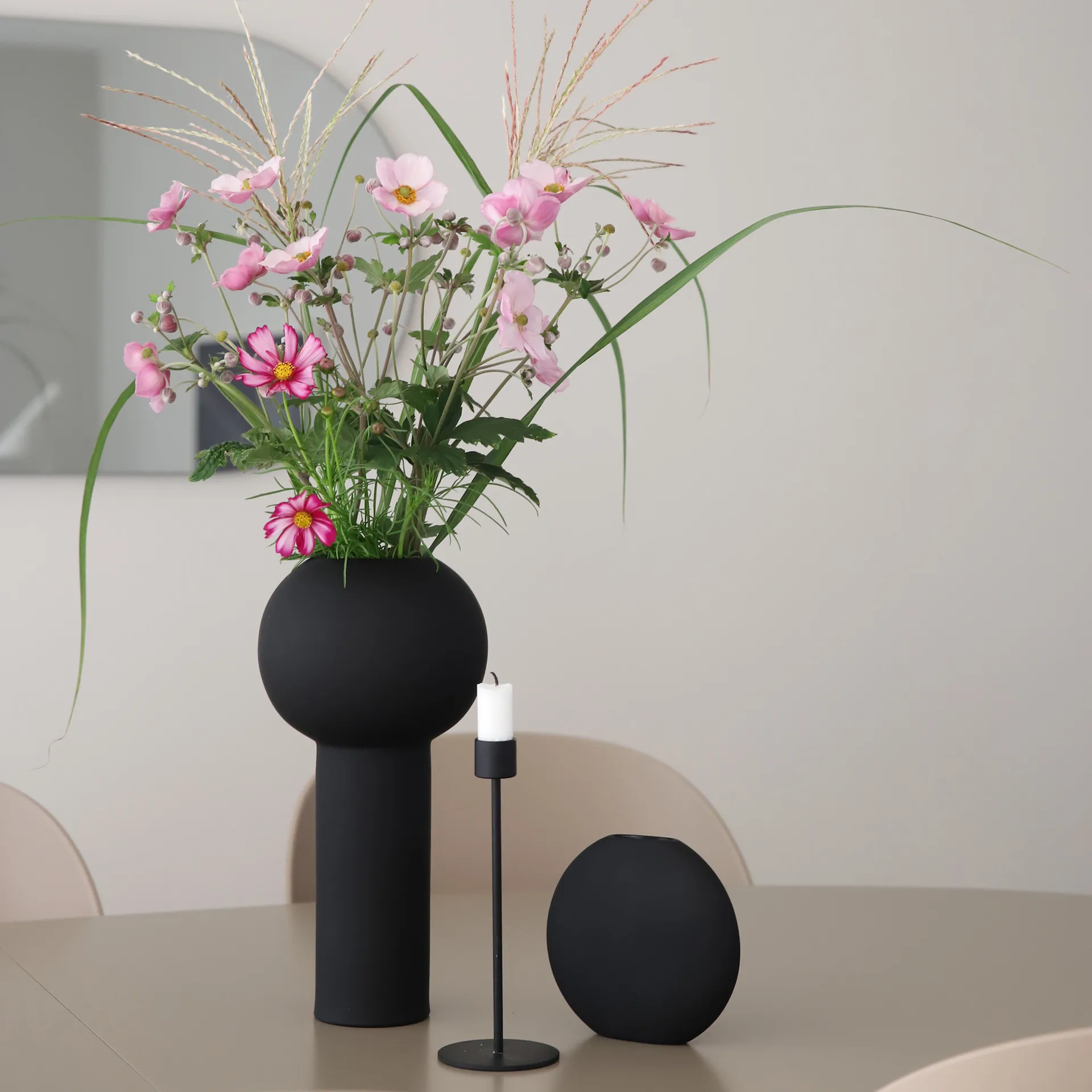Suporte de velas Cooee 21 cm, preto Cooee Design