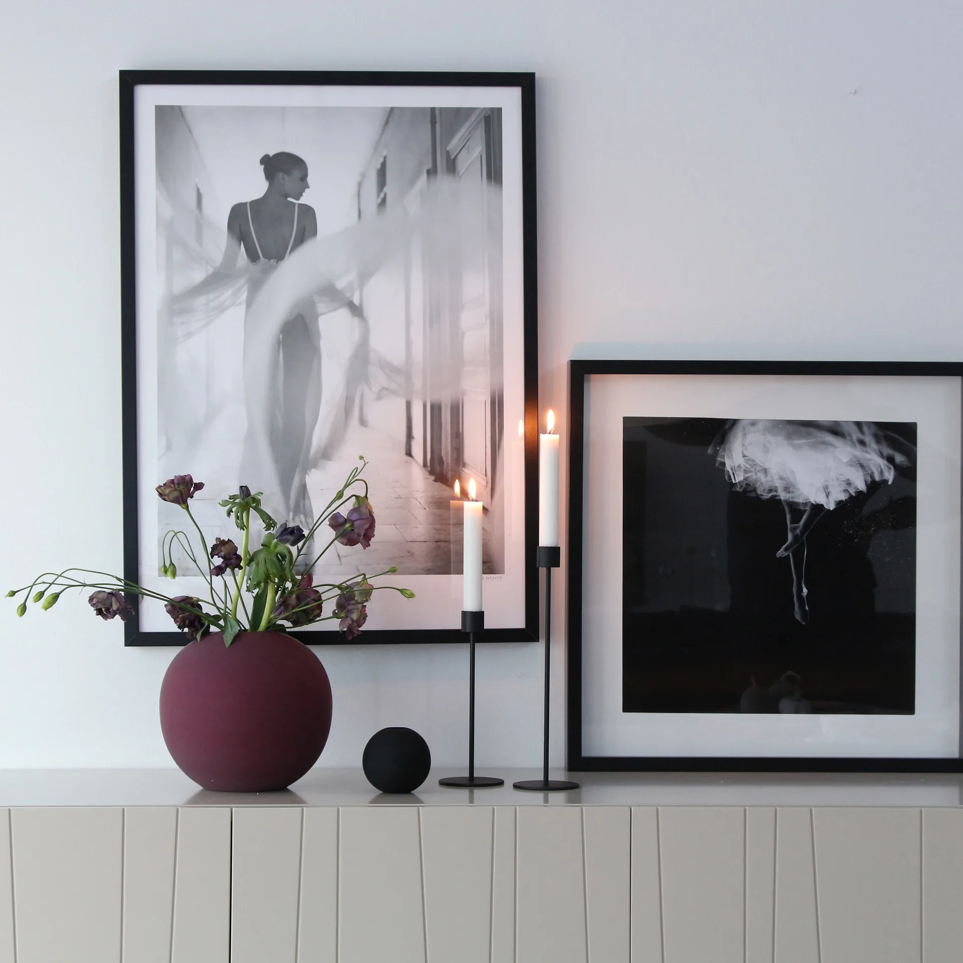 Suporte de velas Cooee 21 cm, preto Cooee Design