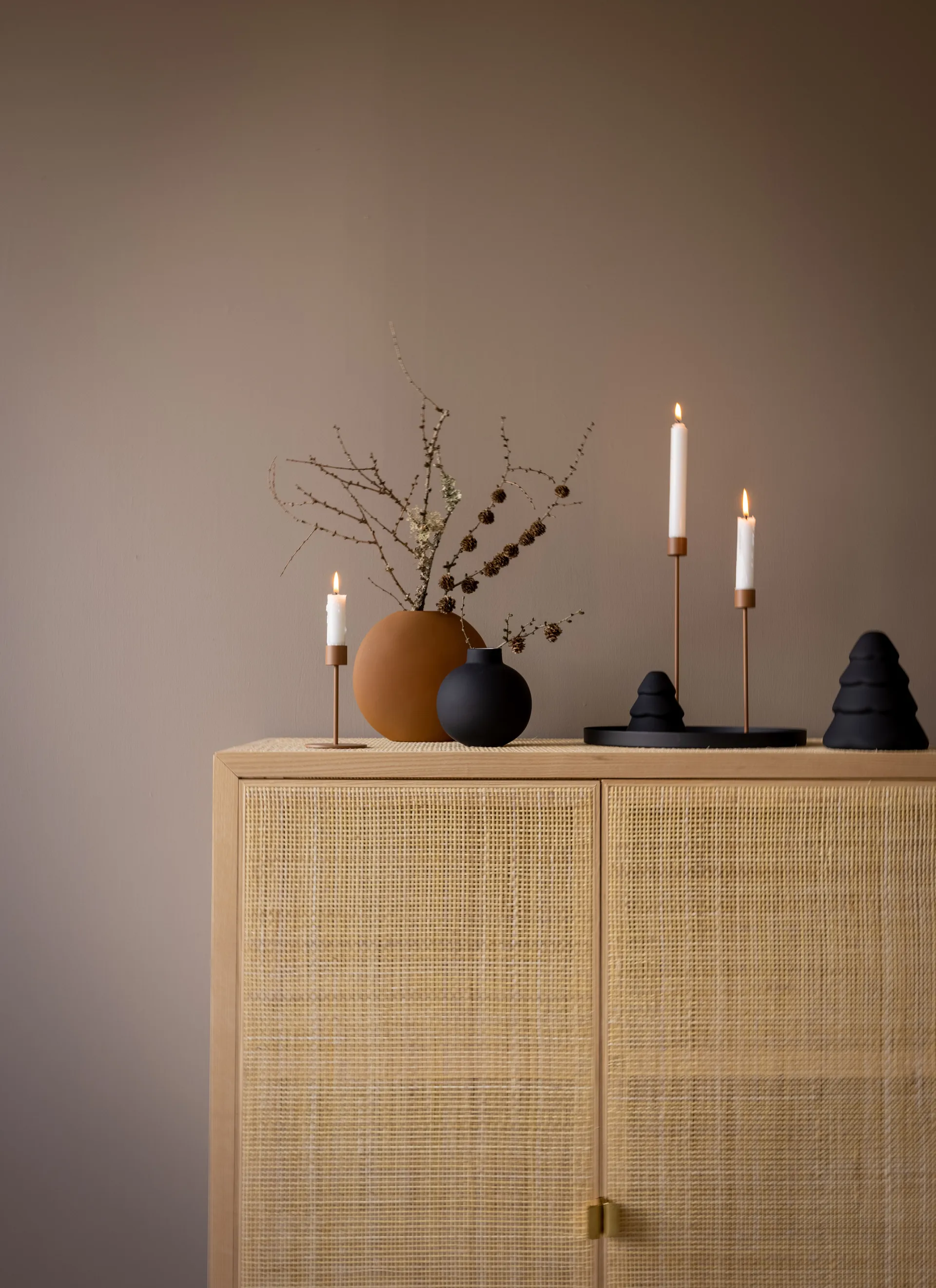 Suporte de velas Cooee 29 cm, Coconut Cooee Design