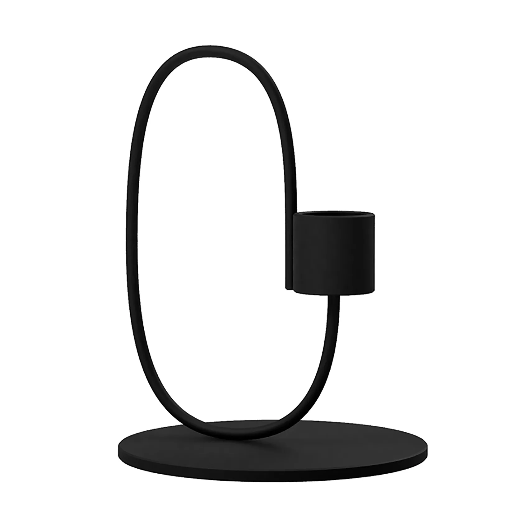 Suporte de velas Swoop, preto Cooee Design