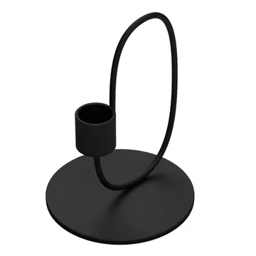 Suporte de velas Swoop - preto - Cooee Design