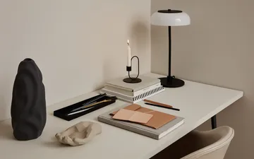 Suporte de velas Swoop - preto - Cooee Design