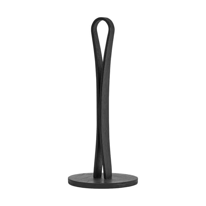 Suporte para rolo de cozinha Woody - Carvalho tingido de preto - Cooee Design