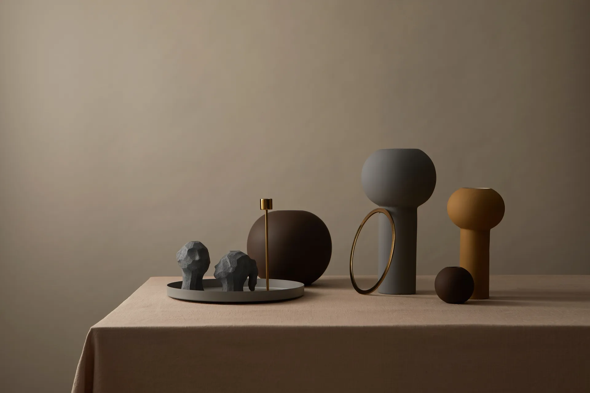 Tabuleiro Cooee 30 cm redondo, cinza Cooee Design