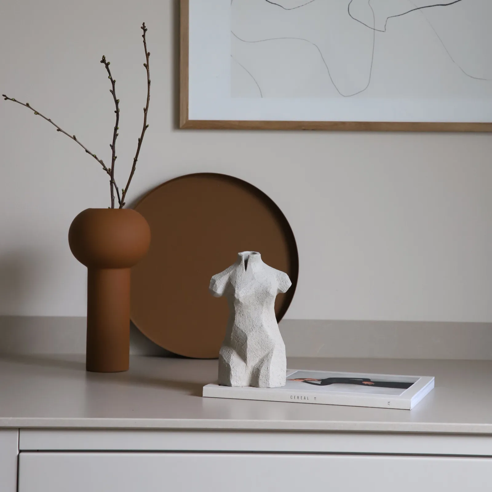 Tabuleiro Cooee 30 cm redondo, coconut Cooee Design