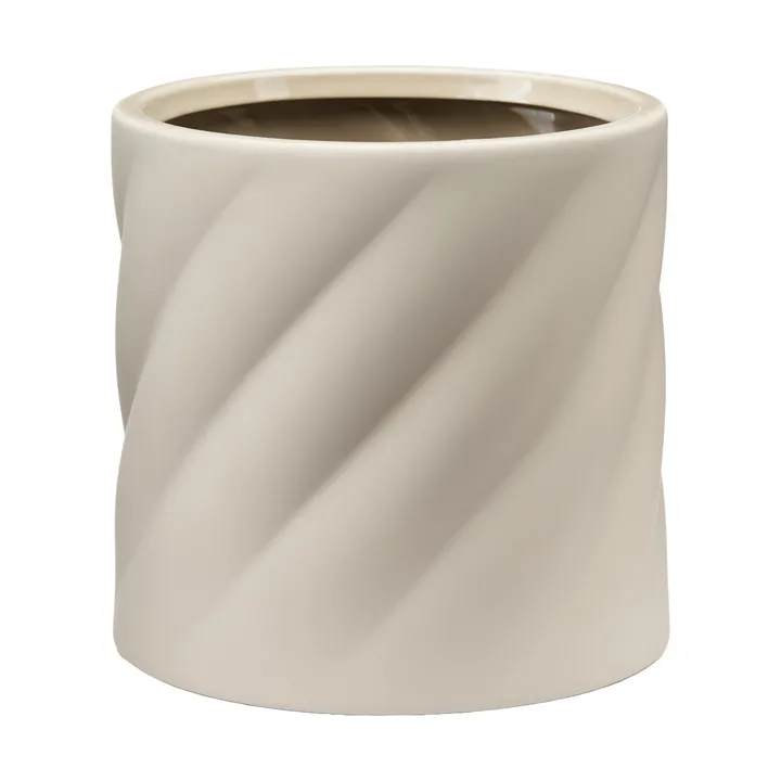 Twist vaso de flores - Areia, médio Ø19 cm - Cooee Design