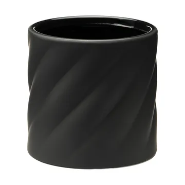Twist vaso de flores - Black, pequeno Ø12 cm - Cooee Design