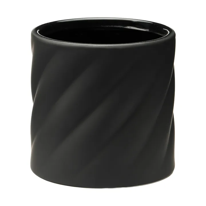 Twist vaso de flores - Black, pequeno Ø12 cm - Cooee Design