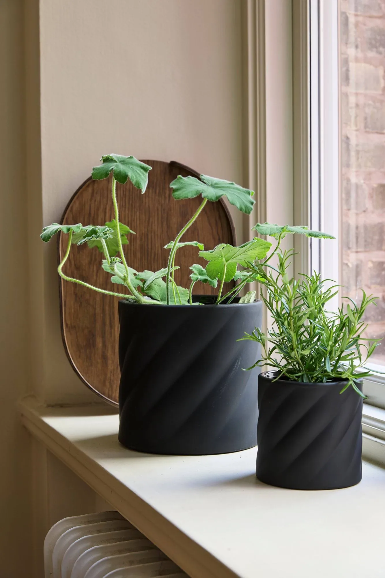 Twist vaso de flores, Black, pequeno Ø12 cm Cooee Design