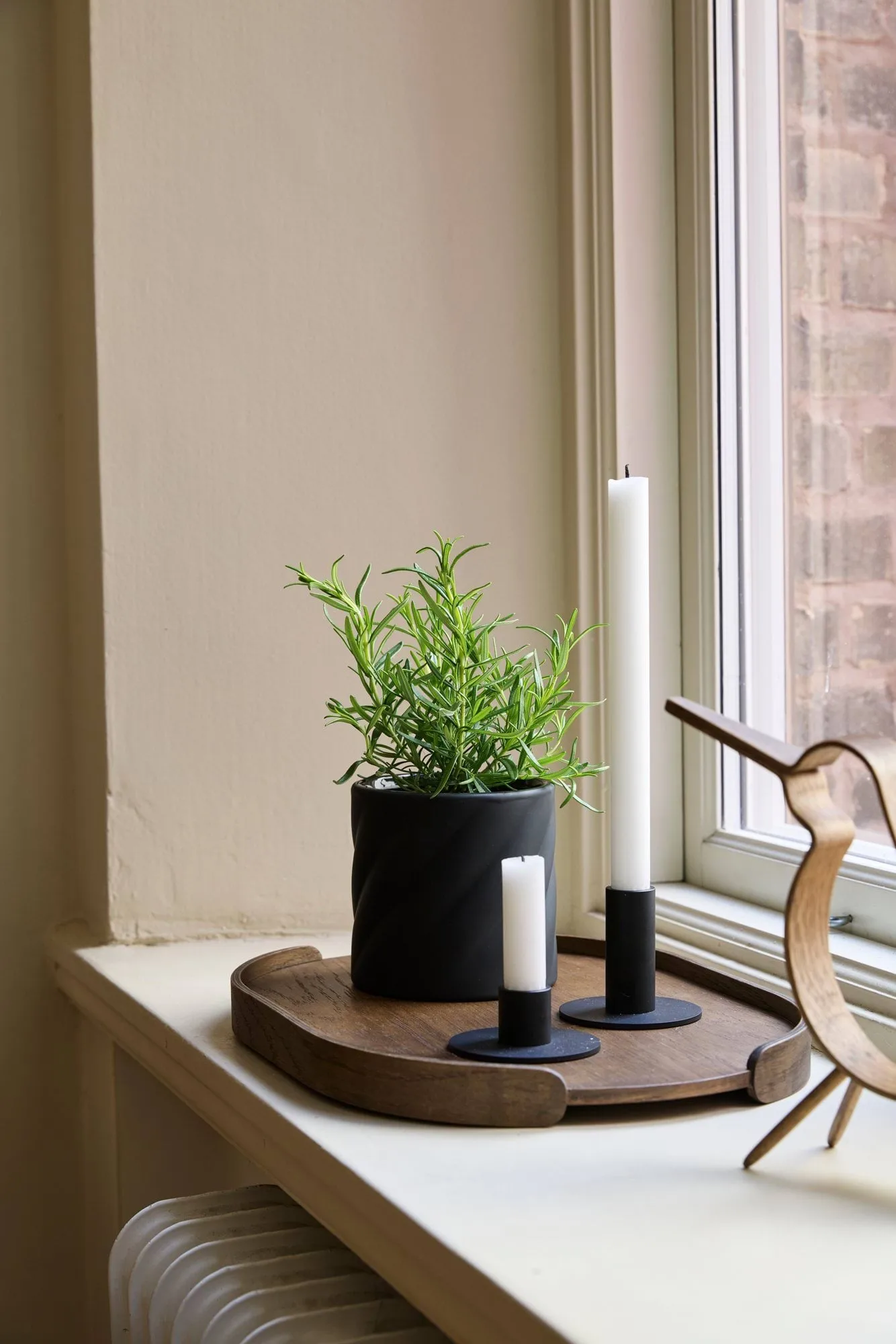Twist vaso de flores, Black, pequeno Ø12 cm Cooee Design