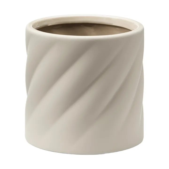 Twist vaso de flores - Sand, pequeno Ø12 cm - Cooee Design