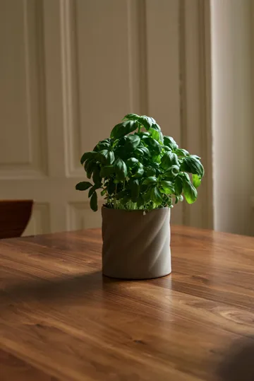 Twist vaso de flores - Sand, pequeno Ø12 cm - Cooee Design
