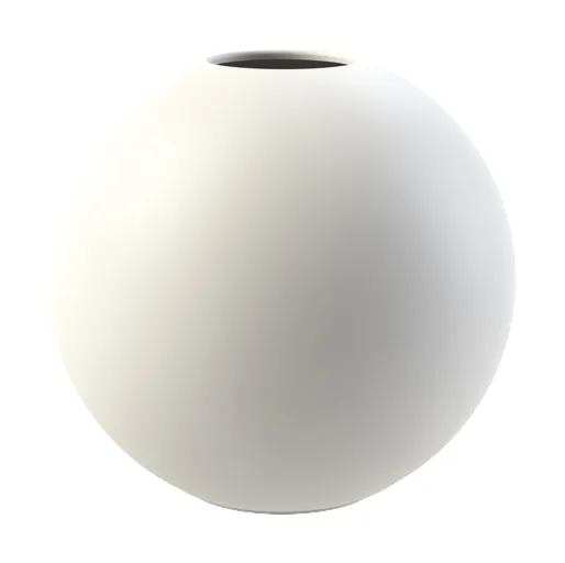 Vaso branco Ball - 8 cm - Cooee Design