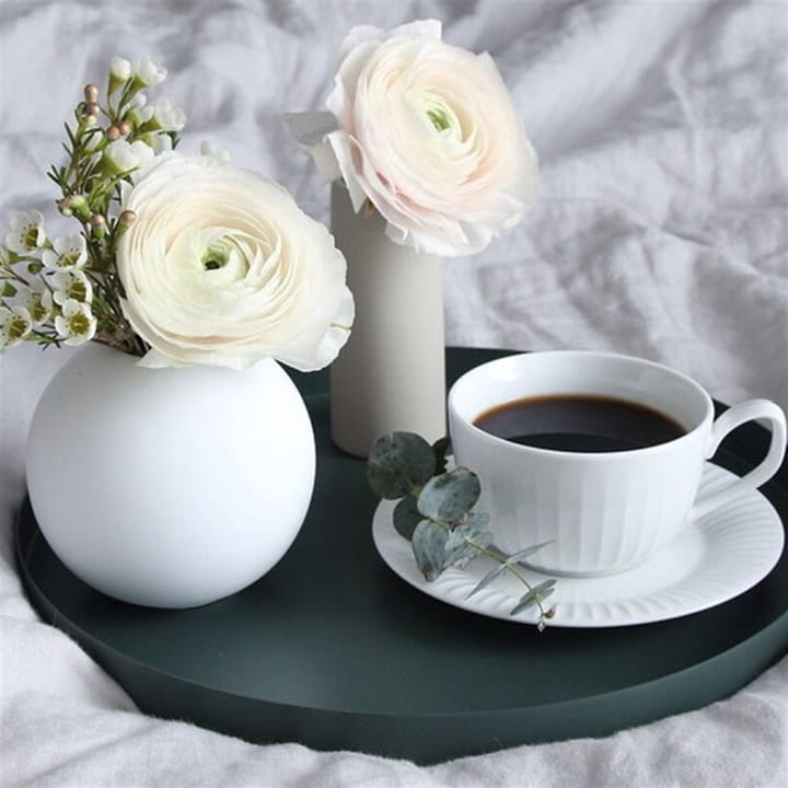 Vaso branco Ball, 8 cm Cooee Design