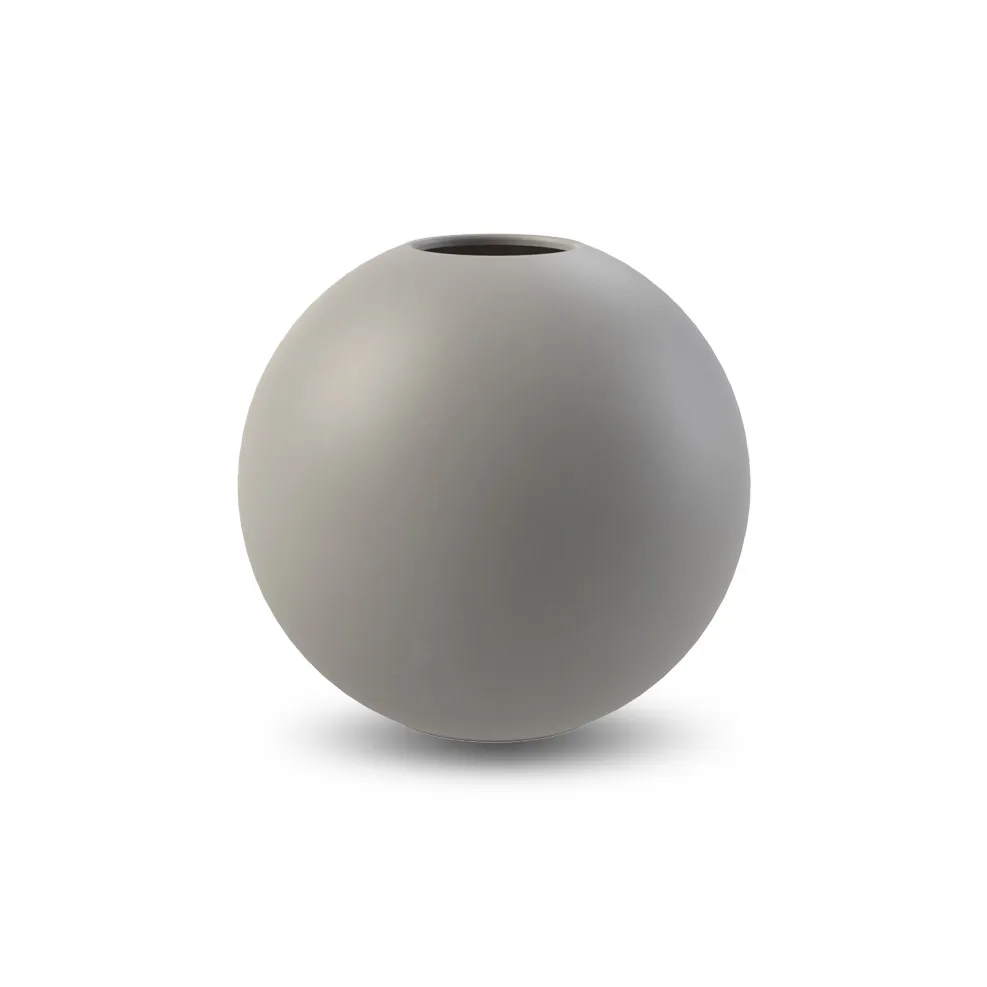 Vaso cinza Ball, 10 cm Cooee Design