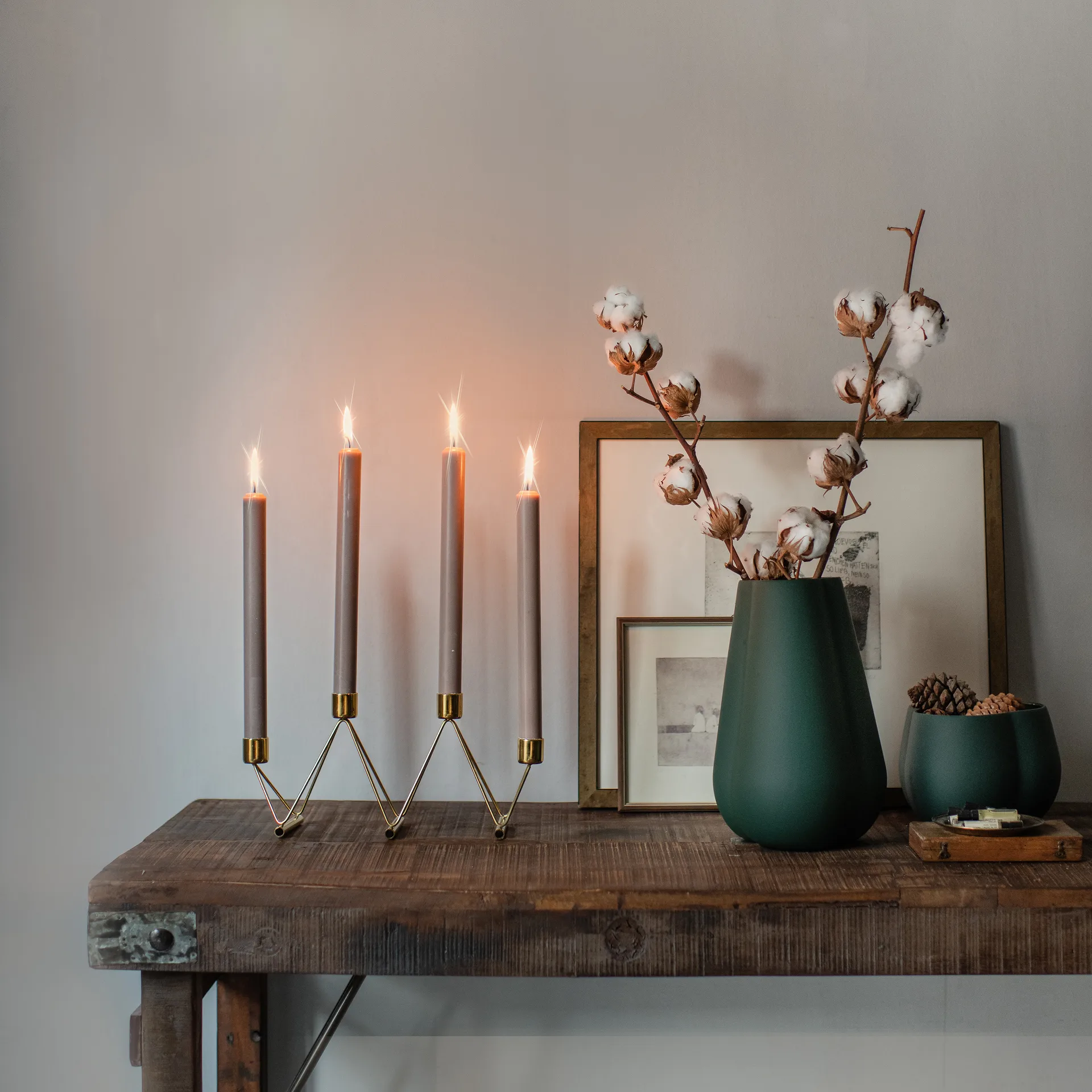 Vaso Clover 25 cm, dark green Cooee Design