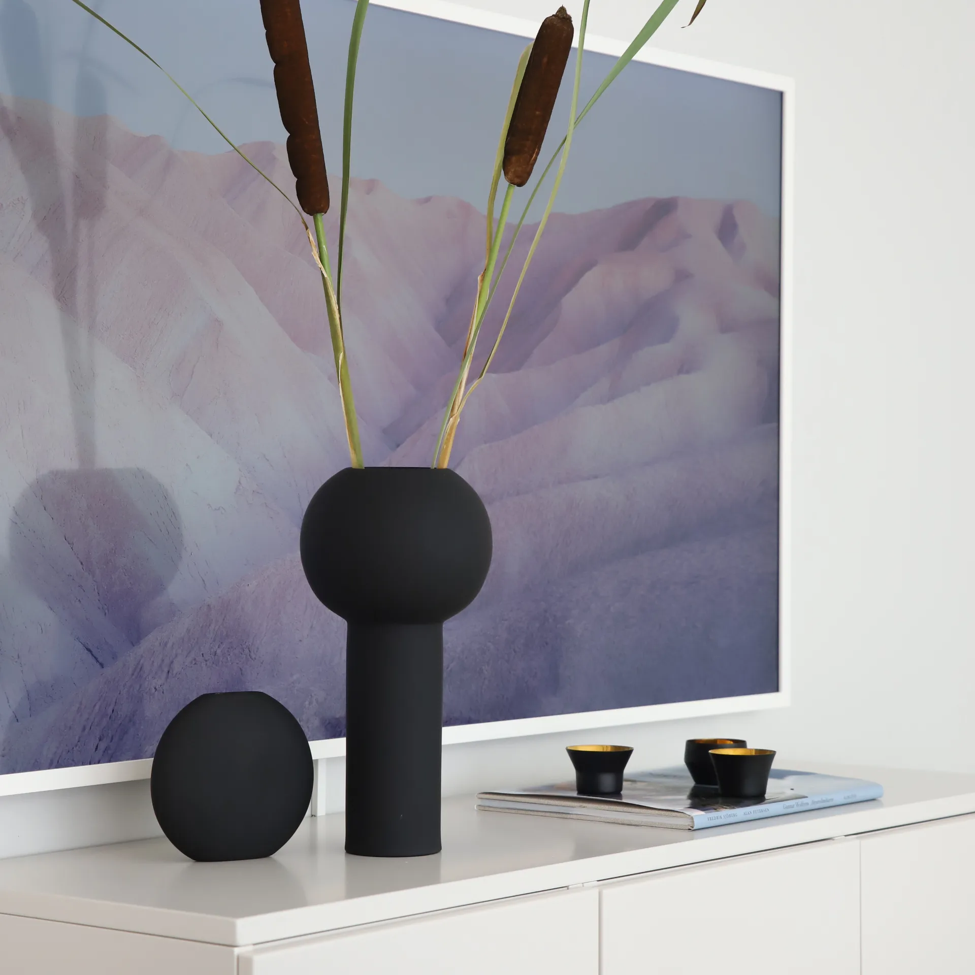 Vaso Pastille 15 cm, Preto Cooee Design