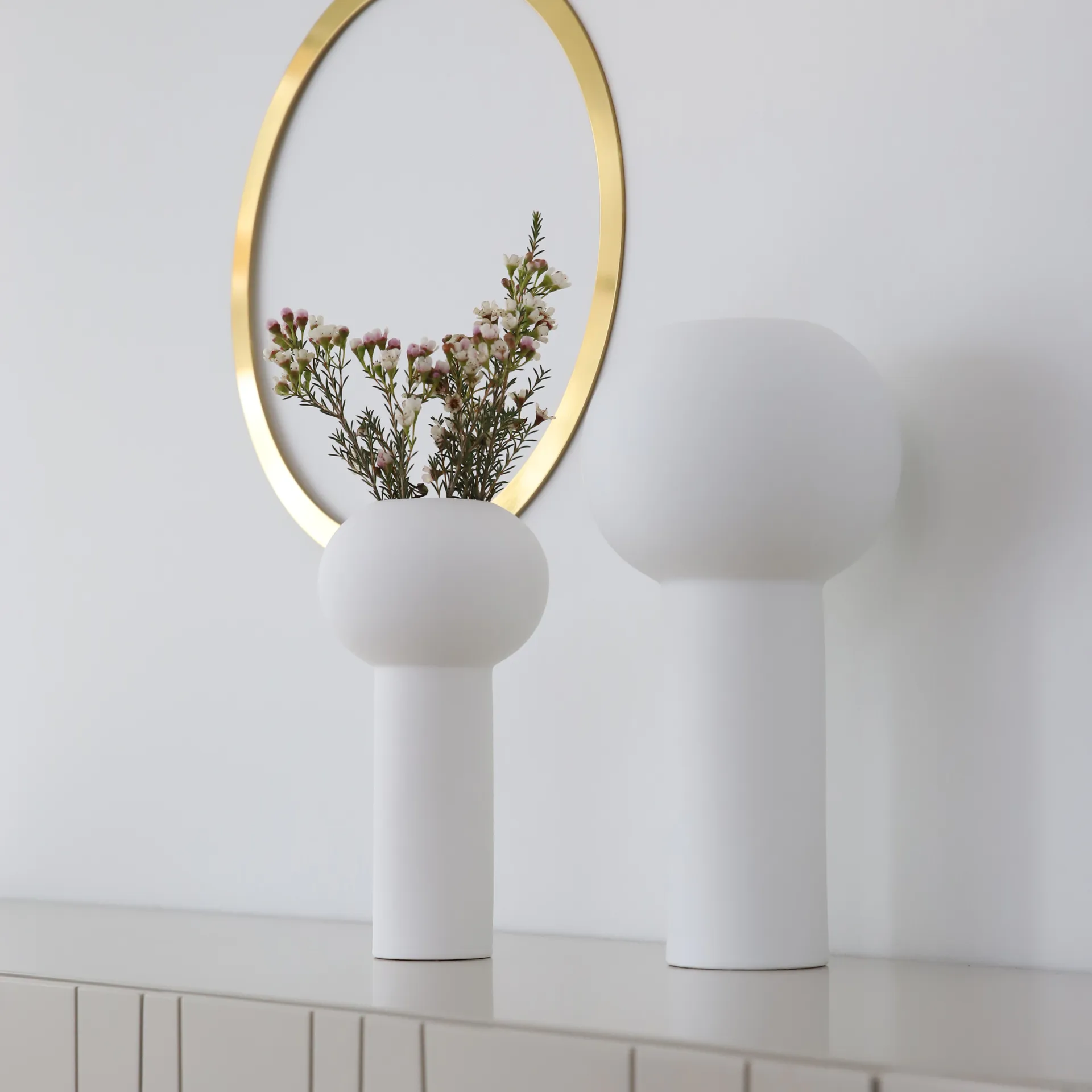 Vaso Pillar 24 cm, Branco Cooee Design