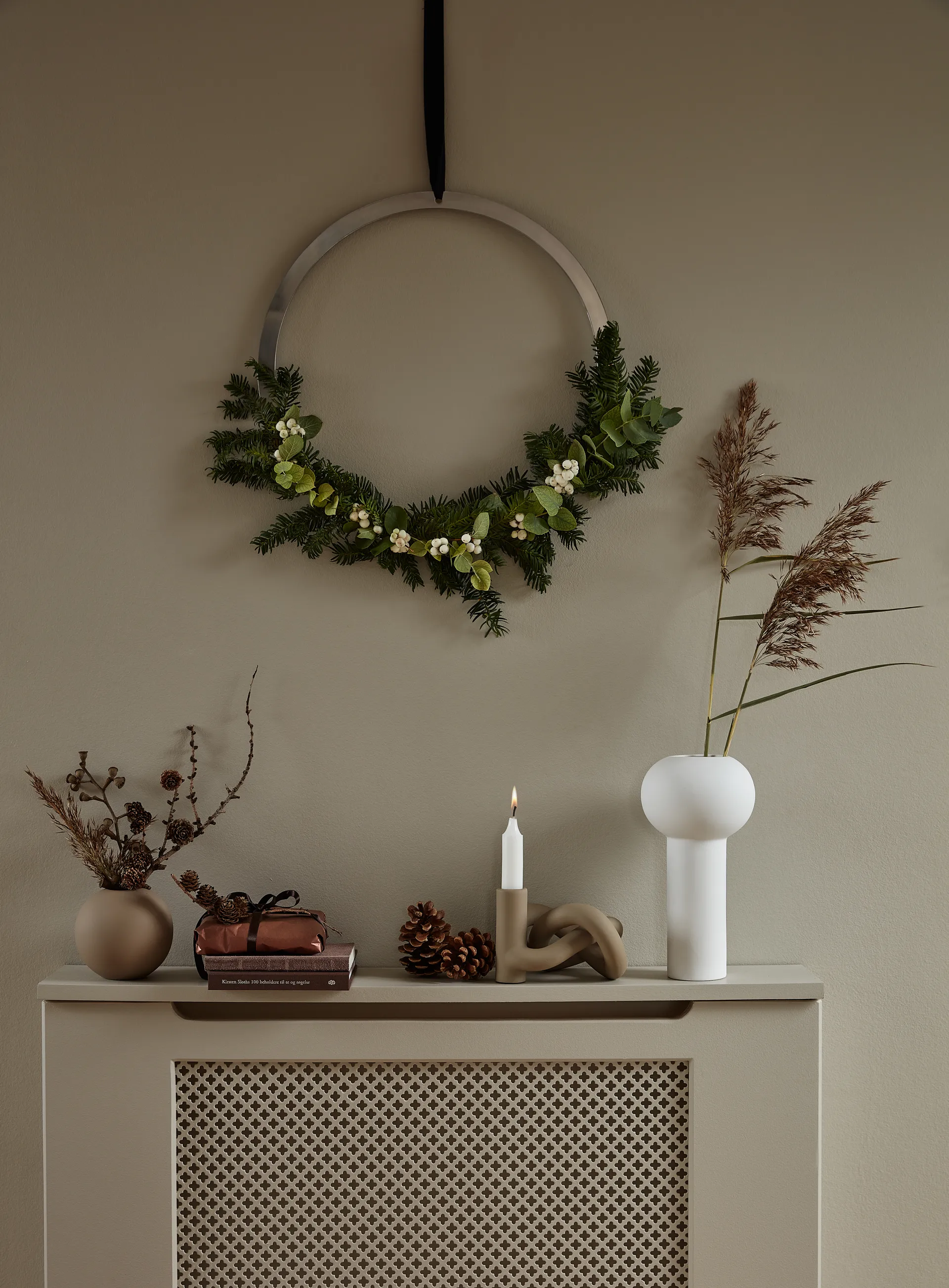 Vaso Pillar 24 cm, Branco Cooee Design