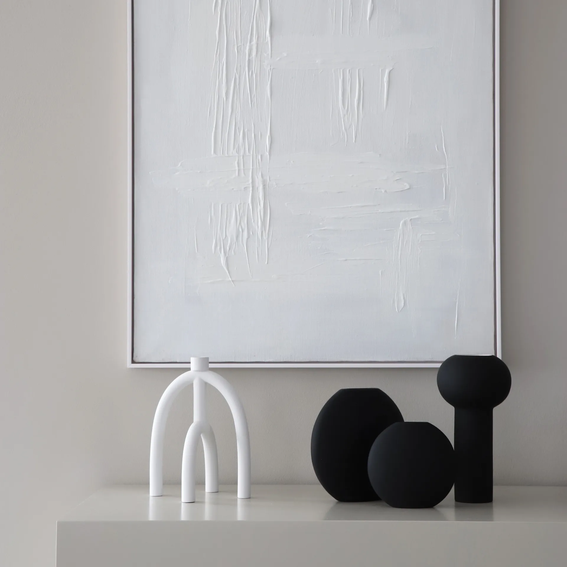 Vaso Pillar 24 cm, Preto Cooee Design