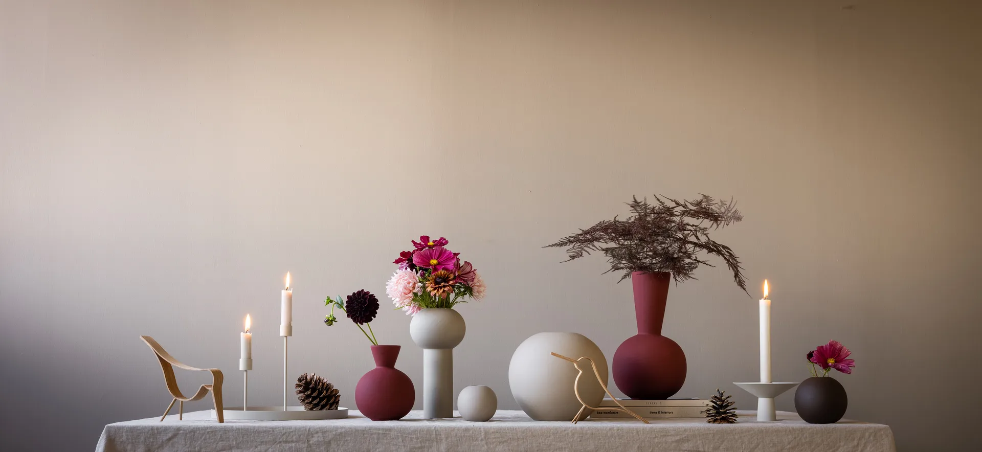 Vaso Pillar 24 cm, Sand Cooee Design