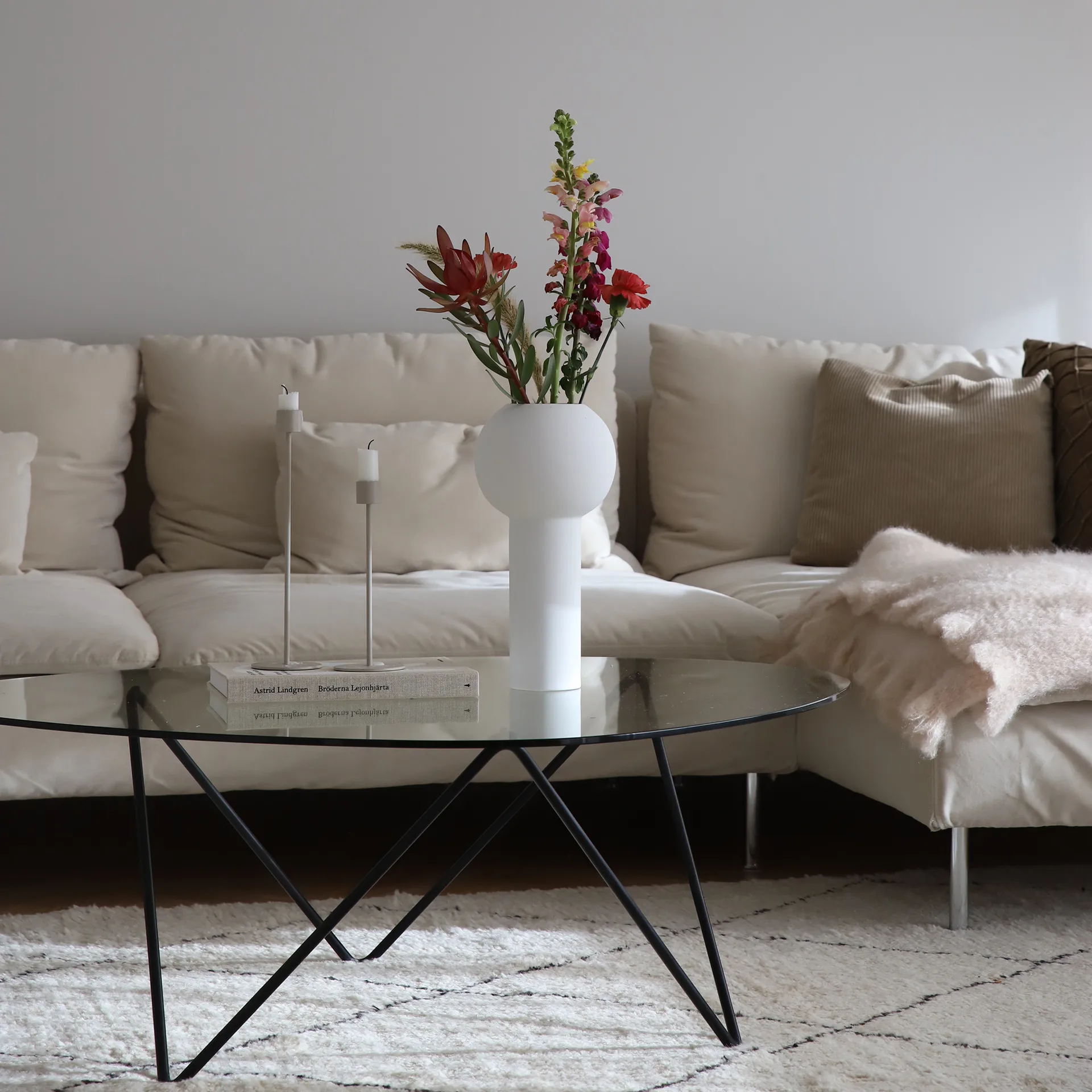 Vaso Pillar 32 cm, Branco Cooee Design