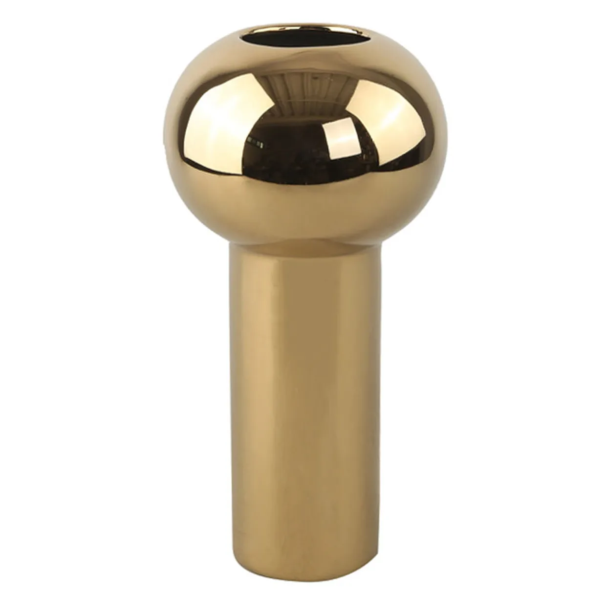 Vaso Pillar 32 cm, Dourado Cooee Design
