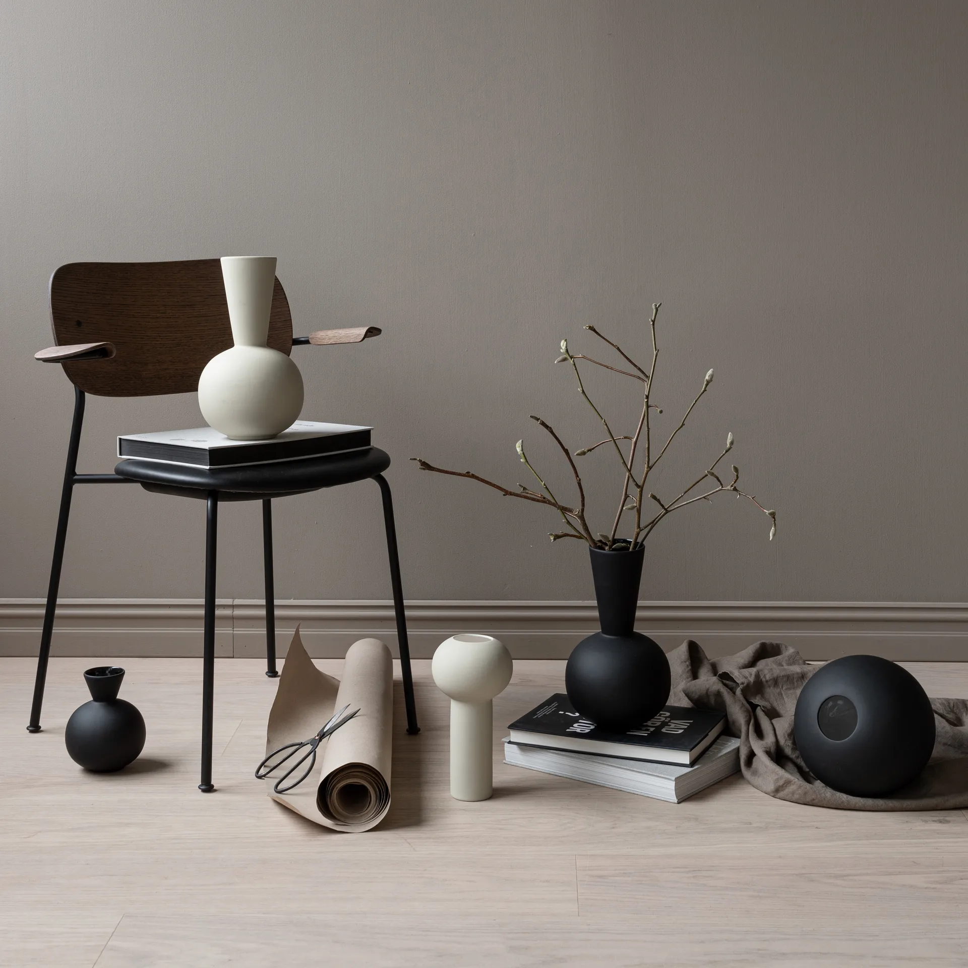 Vaso Trumpet 16 cm, Preto Cooee Design